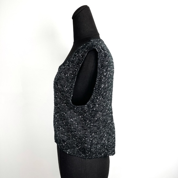 ๐ฏ2/$15๐ฏ KNOT SISTERS Knit Tank Open Back Black - Picture 5 of 9